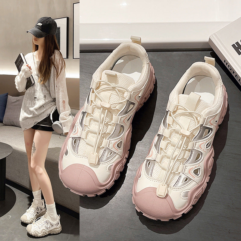 Damen Sportliche Outdoor-Sneaker mit atmungsaktivem Mesh-Obermaterial und stabiler Sohle R&B