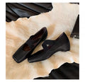 Damen elegante Ballerinas mit verstellbarem Riemen und hochwertiger Lederoberfläche R&B