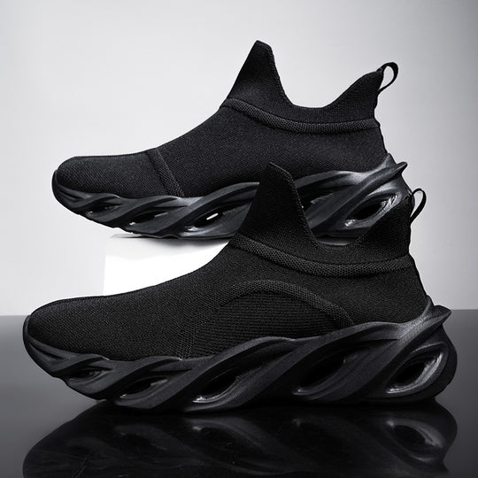 Damen High-Performance Laufschuhe mit elastischem Strick-Obermaterial und innovativer Sohlenkonstruktion R&B