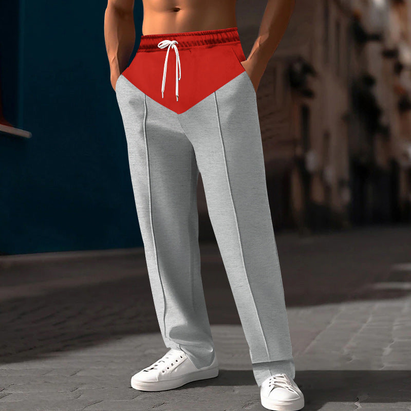 Herren modische Sweatpants mit innovativem Schnitt und seitlichen Eingrifftaschen R&B