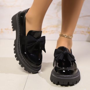 Damen modische Slipper mit extragroßem Schleifen-Detail und rutschfester Sohle R&B