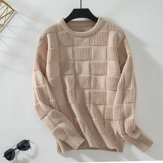 Damen gemusterter Strickpullover mit Panoramadesign und kuscheliger Haptik R&B