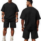 Herren lässiges Kurzarm-Set mit bequemer Passform und stylischem Design R&B