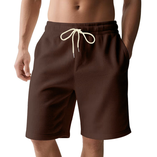 Herren nan knielange Bermudashorts mit elastischem Bund Kordelzug und Seitentaschen R&B