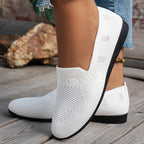 Damen komfortable Slipper mit innovativem Strickdesign R&B