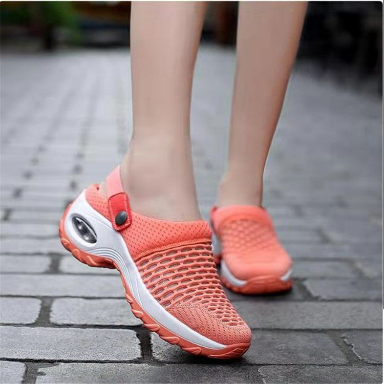 Damen bequeme Mesh-Sneaker mit ergonomischem Fußbett R&B