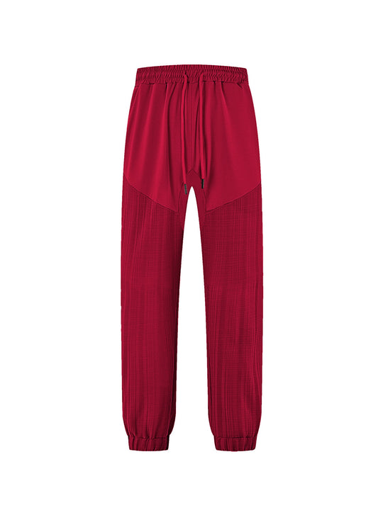 Damen sportliche Jogginghose mit elastischem Bund und strukturiertem Design R&B