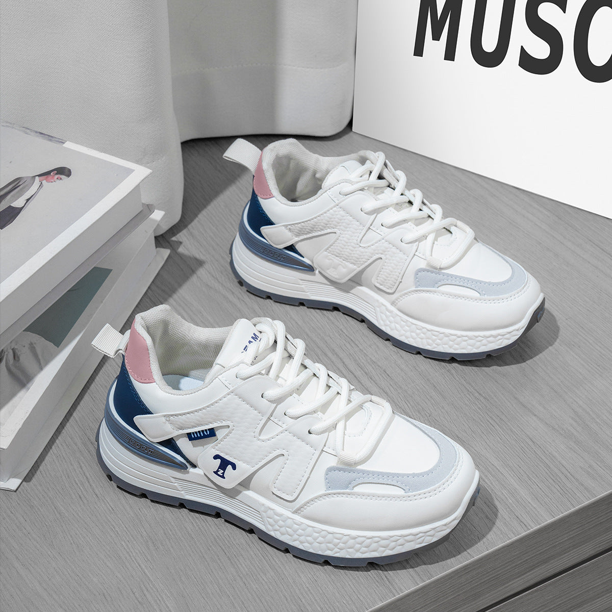 Damen Sportliche Sneakers mit atmungsaktivem Obermaterial und dämpfender Sohle