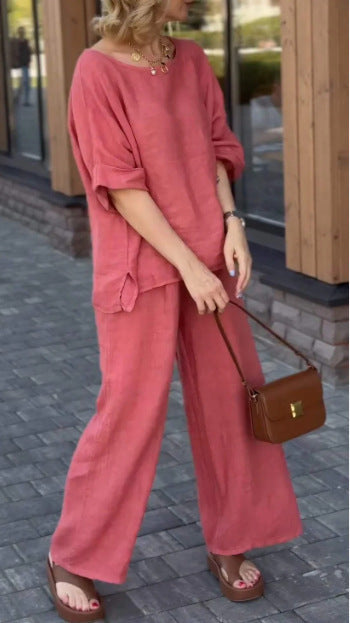 Damen Lässiges Zweiteiliges Outfit mit weitem Schnitt und lässigem Design R&B