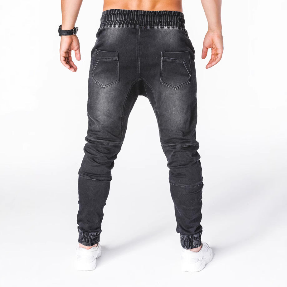 Herren Jogginghose im modernen Skinny Fit mit dehnbarer Baumwollmischung und sportlichen Details R&B