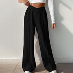Damen Weit geschnittene Freizeithose mit elastischem Bund R&B