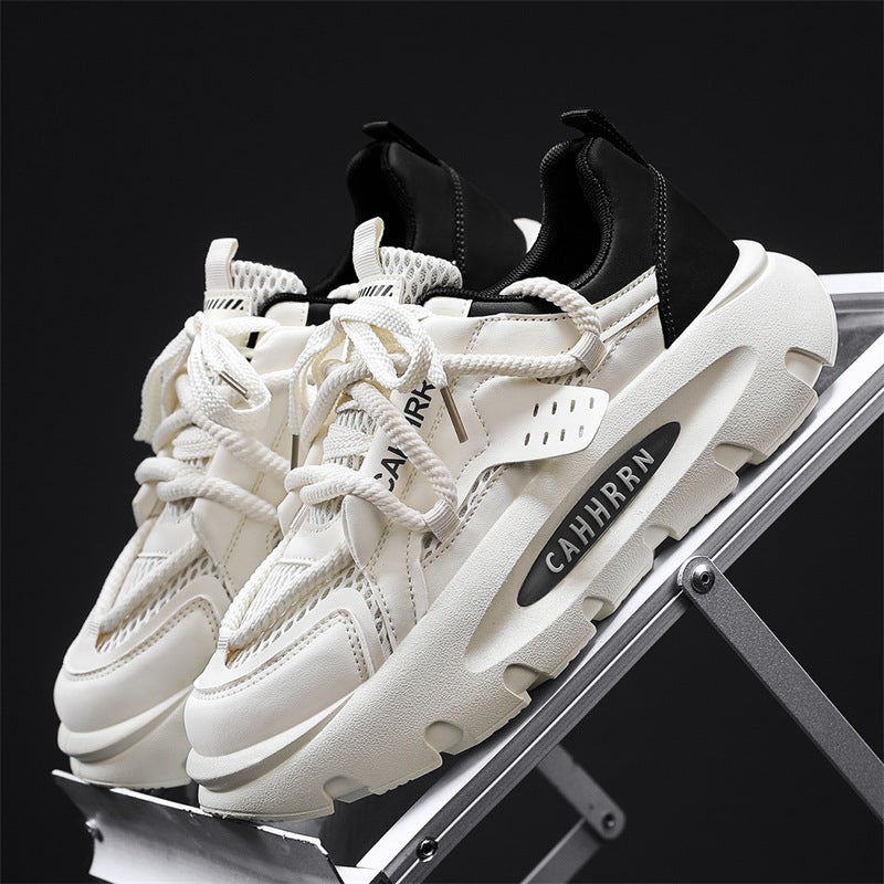 Damen Chunky Sneakers mit atmungsaktiver Mesh-Oberfläche und gepolsterter Sohle R&B