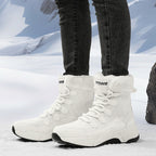 Damen isolierte Winterstiefel mit kuscheligem Futter und rutschfester Sohle