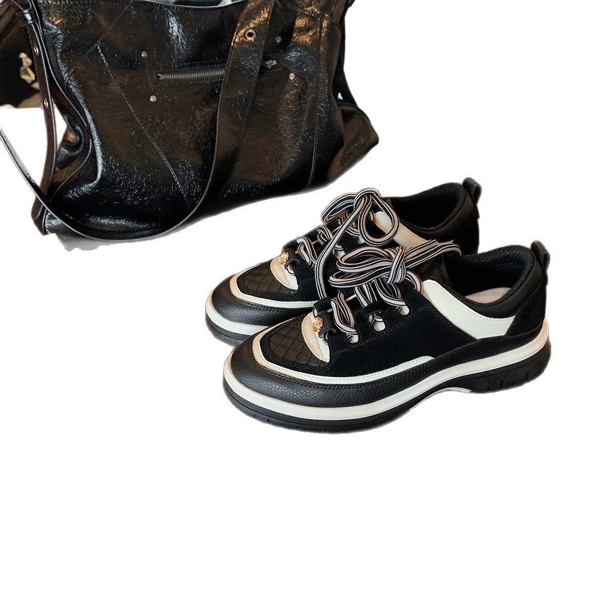 Damen Sportliche Freizeitsneaker mit modischen Details R&B