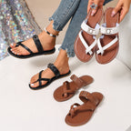 Damen Elegante und stilvolle Riemchen-Sandalen R&B