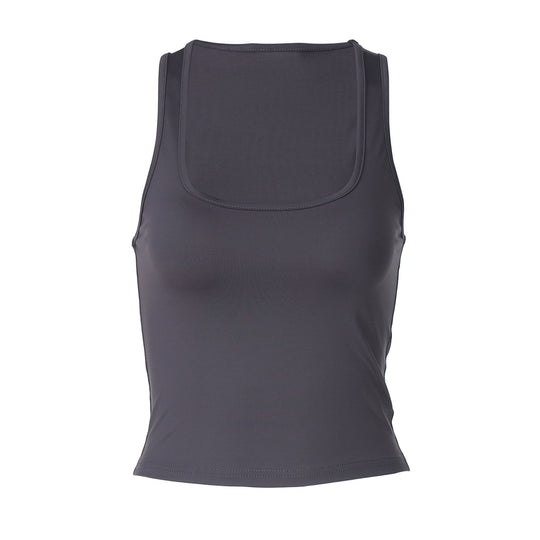 Damen Sportliches Tanktop mit breiten Trägern R&B