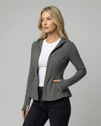 Leichte UV-Schutz Yoga Jacke Damen Slim Fit Kühlendes Material