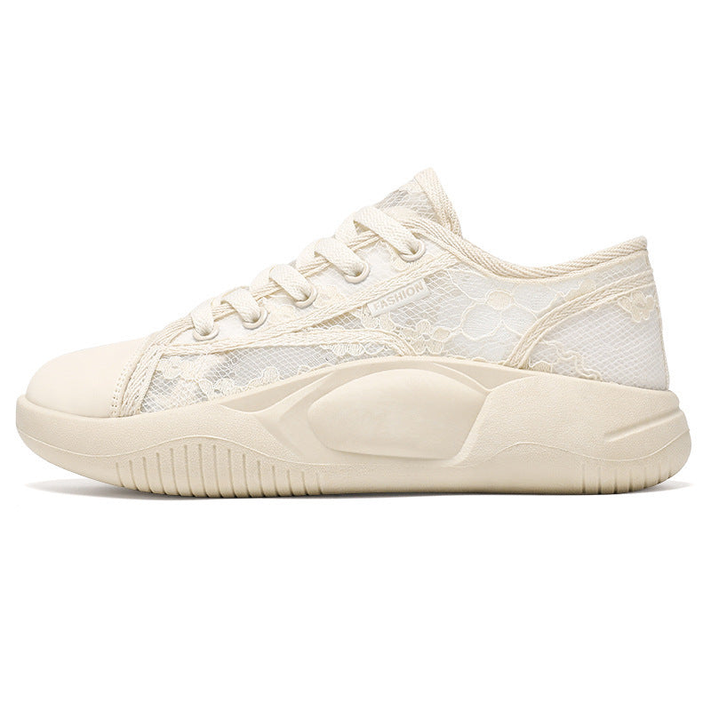 Damen Atmungsaktive Freizeitsneaker mit floralem Design und flexibler Sohle R&B