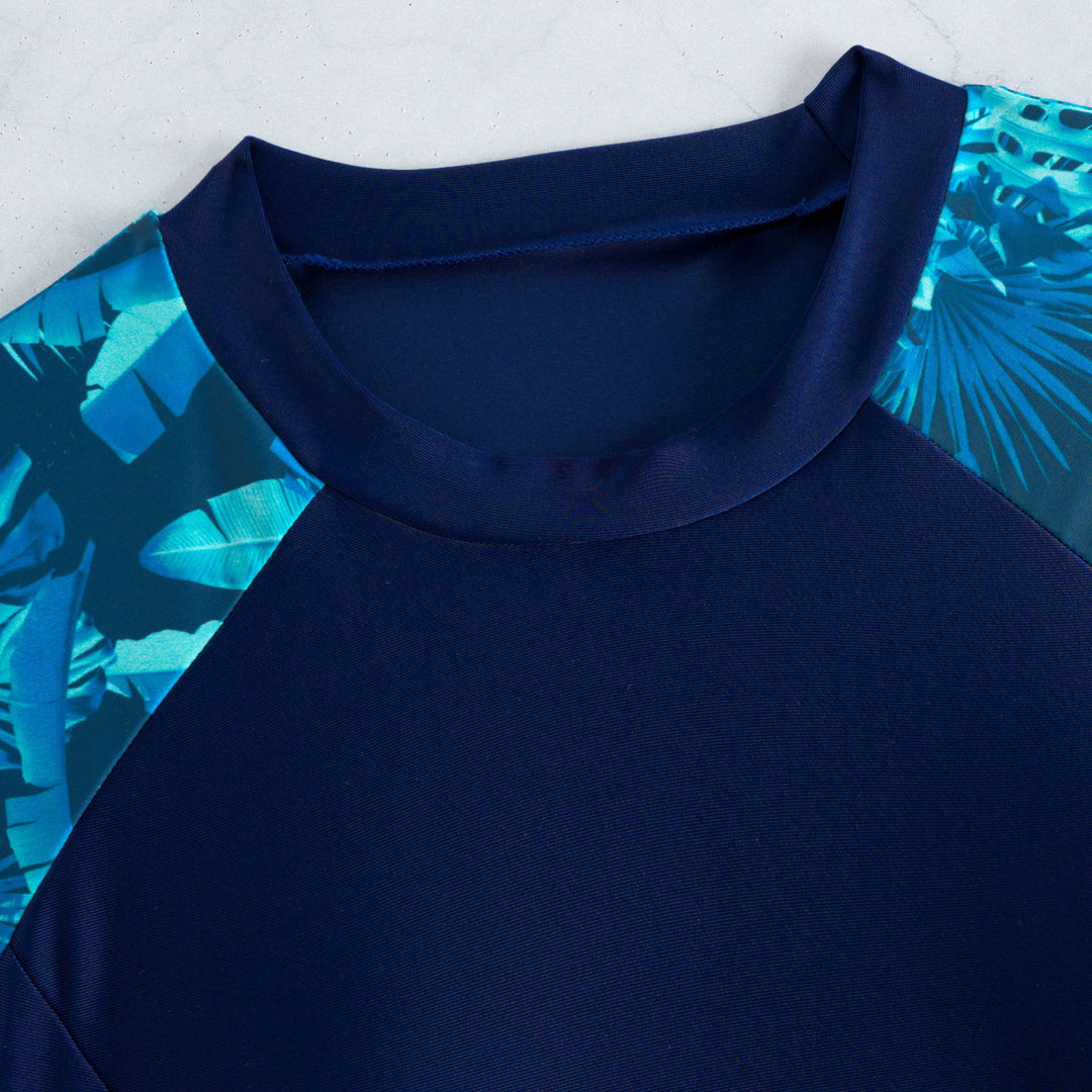 Damen Sportlicher Rashguard mit Shorts R&B