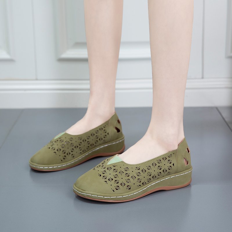 Damen Bequeme Ballerinas mit Luftlöchern