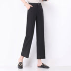 Damen Weite Pantoletten High Waist Schnitt