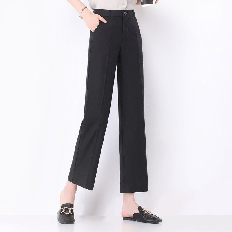 Damen Weite Pantoletten High Waist Schnitt