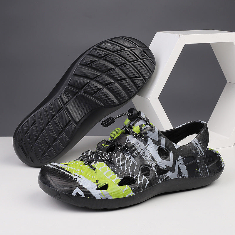 Damen Bequeme und rutschfeste Outdoor-Sandalen mit elastischem Schnürsystem