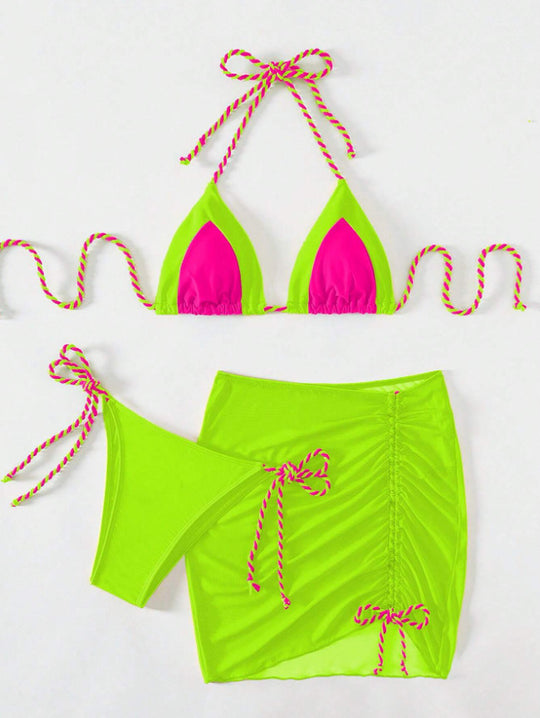 Damen Bikiniset mit Rüschen R&B