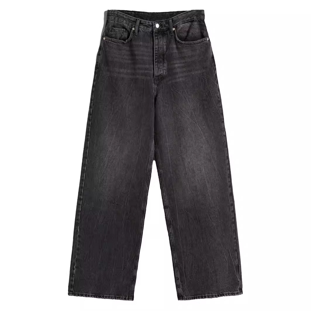Damen lässige weite Jeans im urbanen Stil R&B
