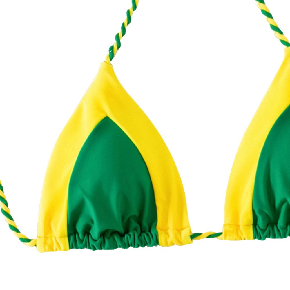 Damen Triangel-Bikini mit verspieltem Wickelrock