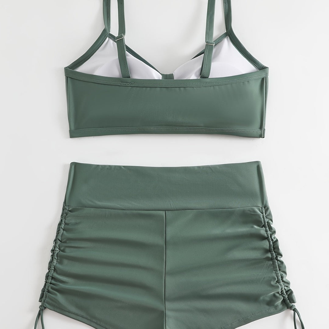 Damen Sportliches Bikini-Set mit innovativem Rüschendesign R&B