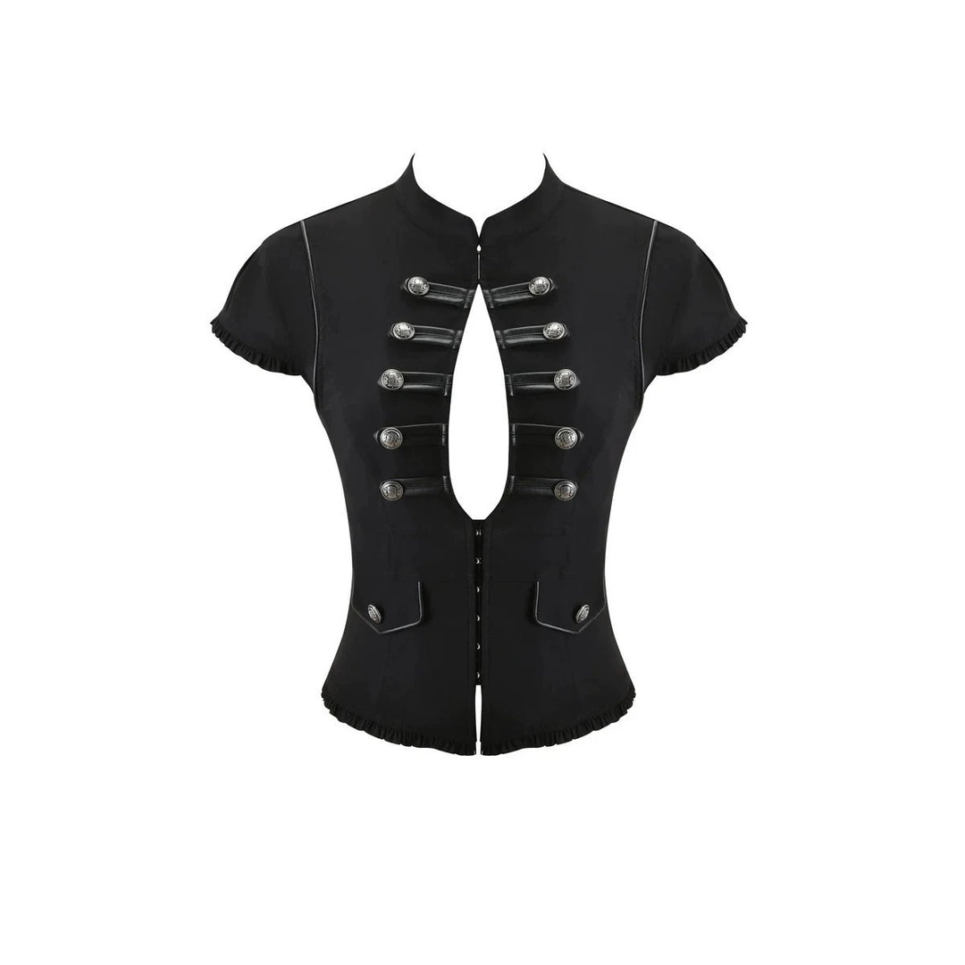 Damen Elegantes Blazer-Oberteil mit asymmetrischem Ausschnitt R&B