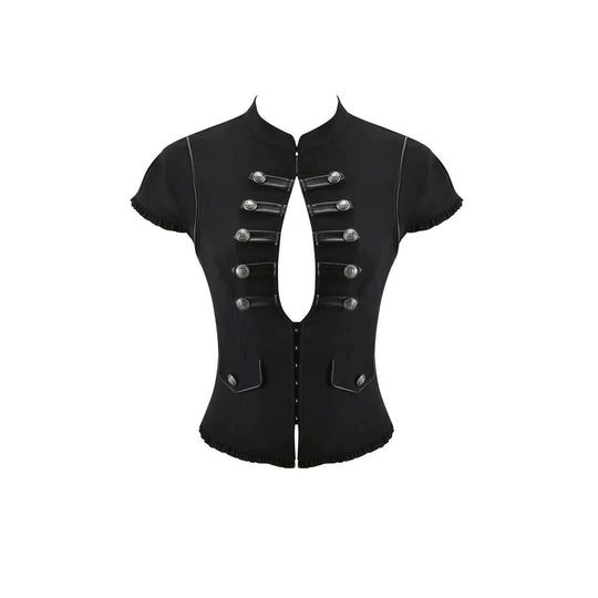 Damen Elegantes Blazer-Oberteil mit asymmetrischem Ausschnitt R&B