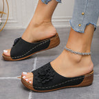 Damen Komfortable Clogs mit floralem Design und rutschfester Sohle R&B