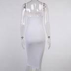Damen Körperbetontes Midi-Kleid R&B