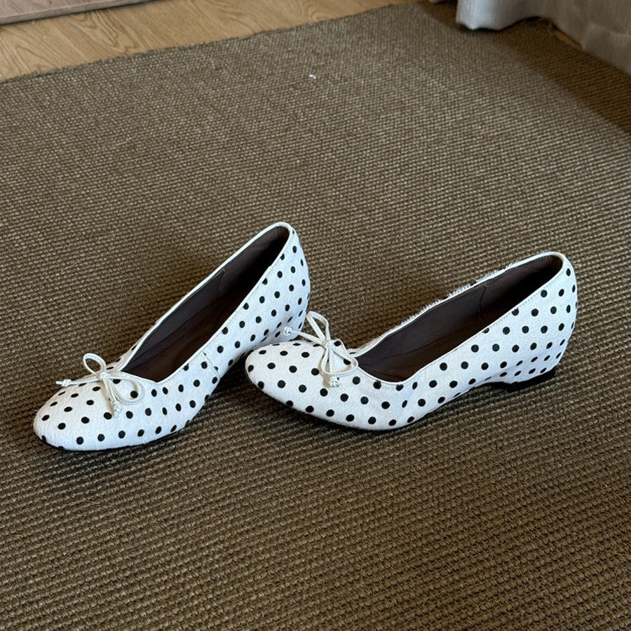 Damen Ballerinas mit modischem Punktedesign und bequemer Passform R&B