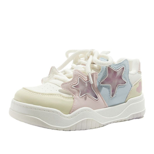 Damen Sneakers mit trendigem Sternen-Design und atmungsaktiver Dämpfung R&B
