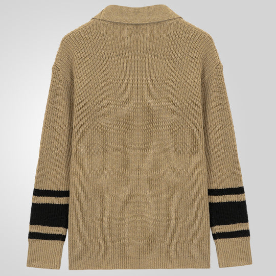 Herren Grobstrickcardigan mit modernen Details und praktischen Taschen R&B