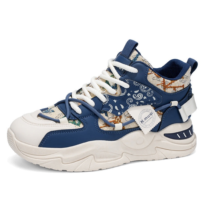 Damen Sportliche High-Top Sneakers mit modischem Ethno-Muster und innovativer Sohlentechnologie