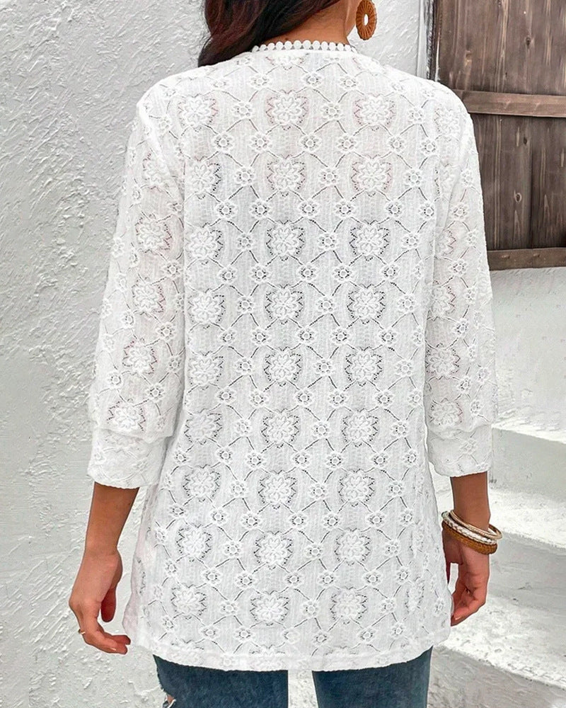 Damen Spitze Cardigan R&B