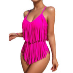 Damen Badeanzug mit fransigem Design R&B