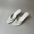 Damen elegante Slingback-Pantoletten mit geschwungenem Riemendesign