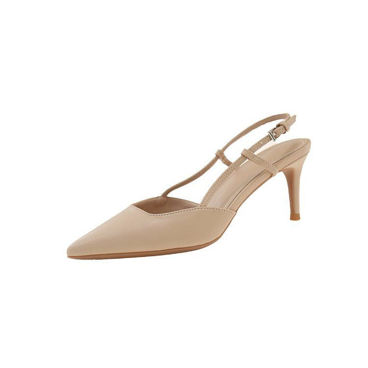 Damen Slingback Pumps mit spitzem Zehenbereich und elegantem Riemchen R&B
