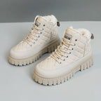 Damen gefütterte High-Top Sneakers mit rutschfester Profilsohle R&B