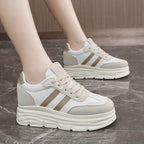 Damen Plattform Sneakers mit atmungsaktiver Obermaterialstruktur und modischem Design R&B