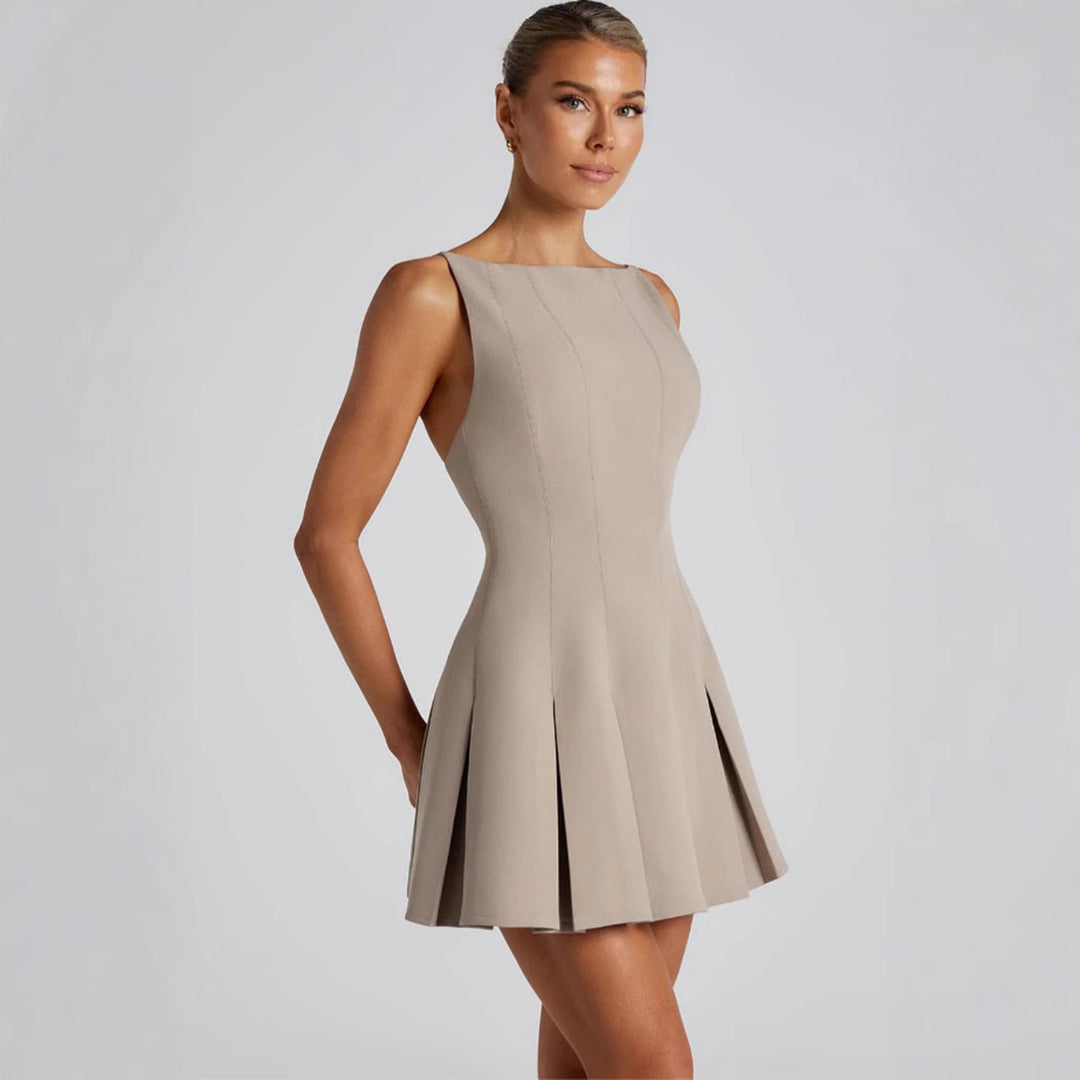 Damen Freizeitkleid mit schwingendem Rock und elegantem Schnitt R&B