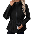 Damen knielange Funktionsjacke mit verstellbarem Bund R&B
