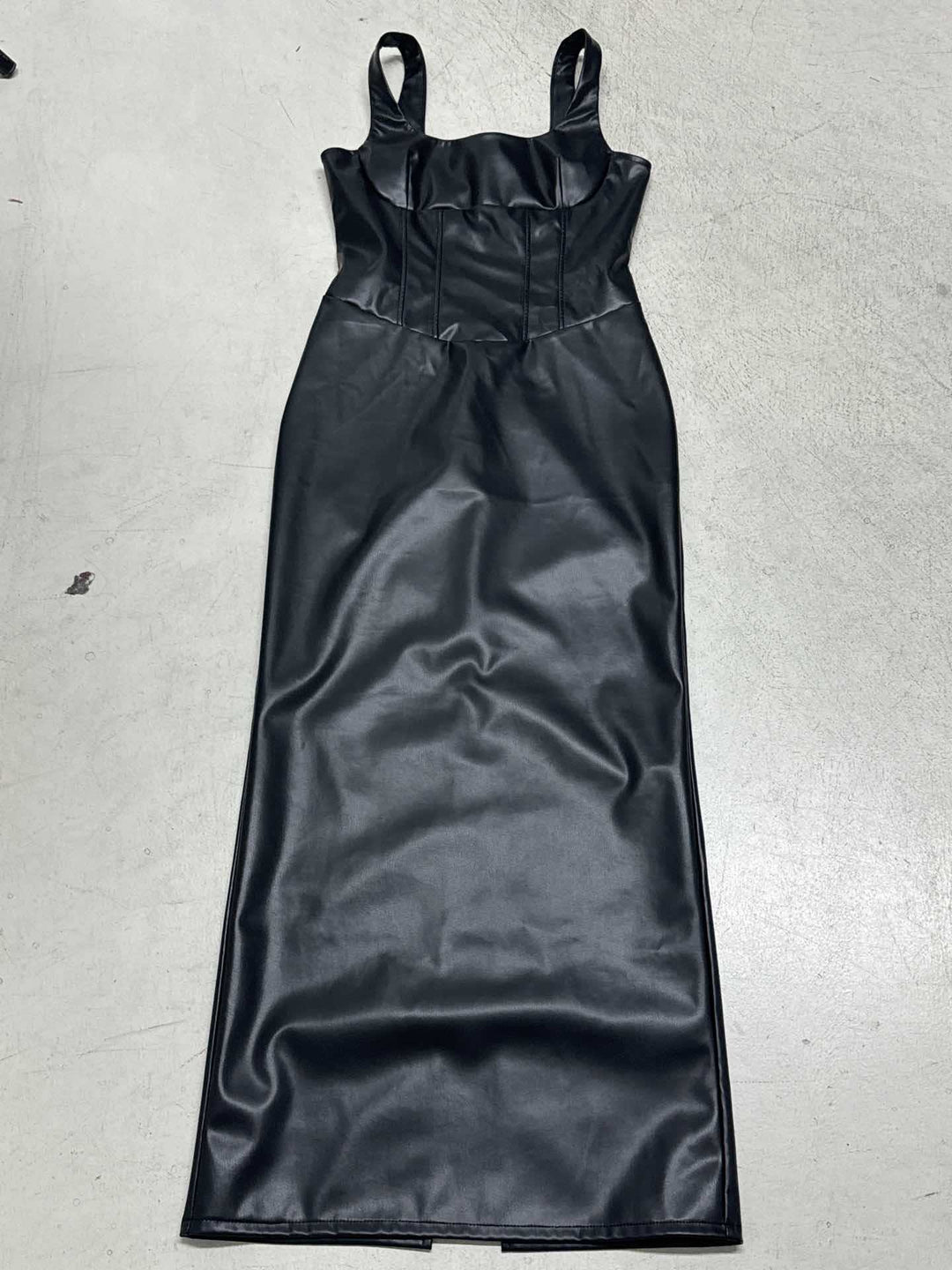 Damen elegantes Maxikleid mit schmalem Schnitt und verführerischen Cut-Outs R&B