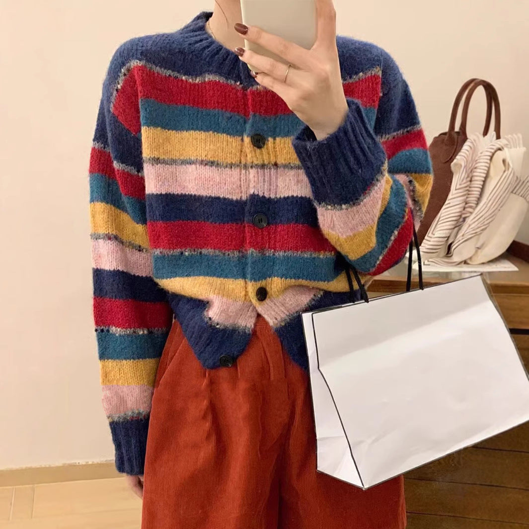 Damen modischer Strickcardigan R&B