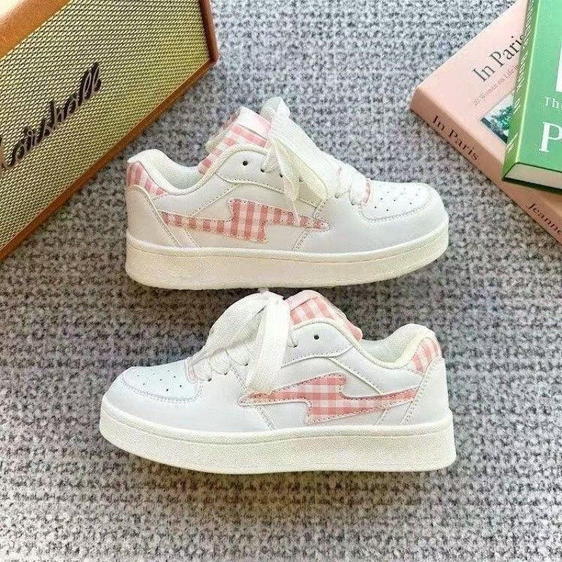 Damen Sportliche Sneaker mit kariertem Design und bequemer Dämpfung R&B